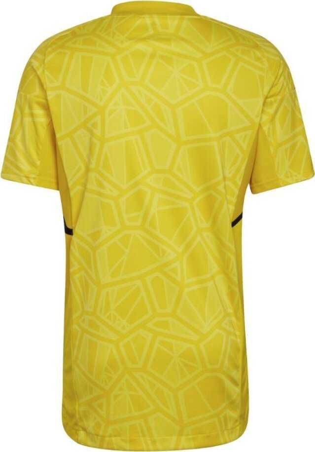 Vyriški marškinėliai adidas Condivo 22 Goalkeeper Jersey Short Sleeve geltona HF0138 (L)