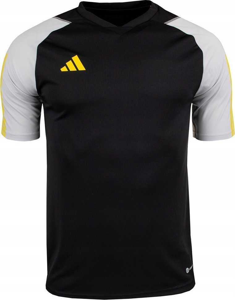 Vyriški marškinėliai Adidas Tiro 23 Competition Jersey juodos ir pilkos spalvos HU1295 (M)