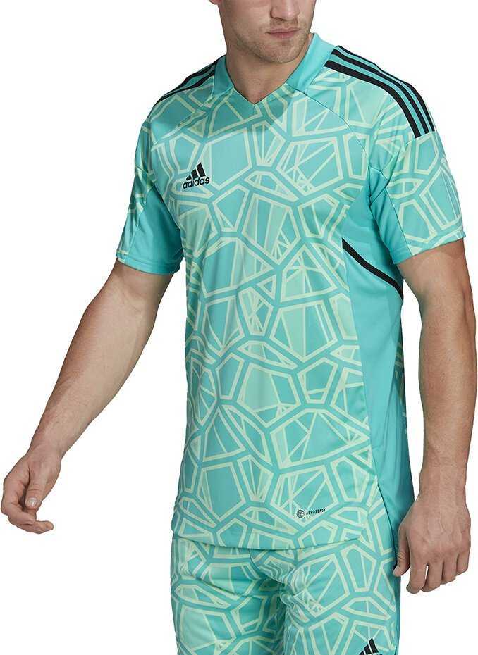Adidas Vyriški marškinėliai Condivo 22 Goalkeeper Jersey Short Sleeve žalia HB1618 (S)