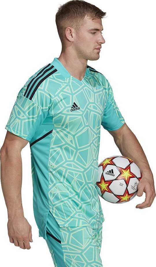 Adidas Vyriški marškinėliai Condivo 22 Goalkeeper Jersey Short Sleeve žalia HB1618 (S)