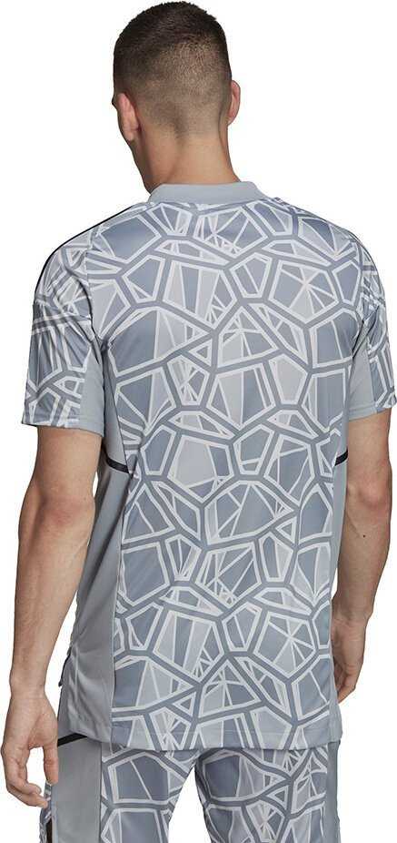 Vyriški marškinėliai adidas Condivo 22 Goalkeeper Jersey Short Sleeve pilka HB1622 (XL)