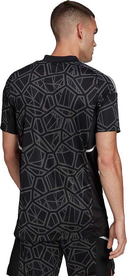 Adidas Vyriški marškinėliai Condivo 22 Goalkeeper Jersey Short Sleeve juoda HB1619 (L)