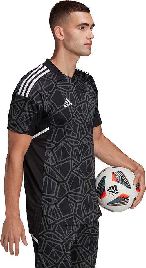 Adidas Vyriški marškinėliai Condivo 22 Goalkeeper Jersey Short Sleeve juoda HB1619 (XL)