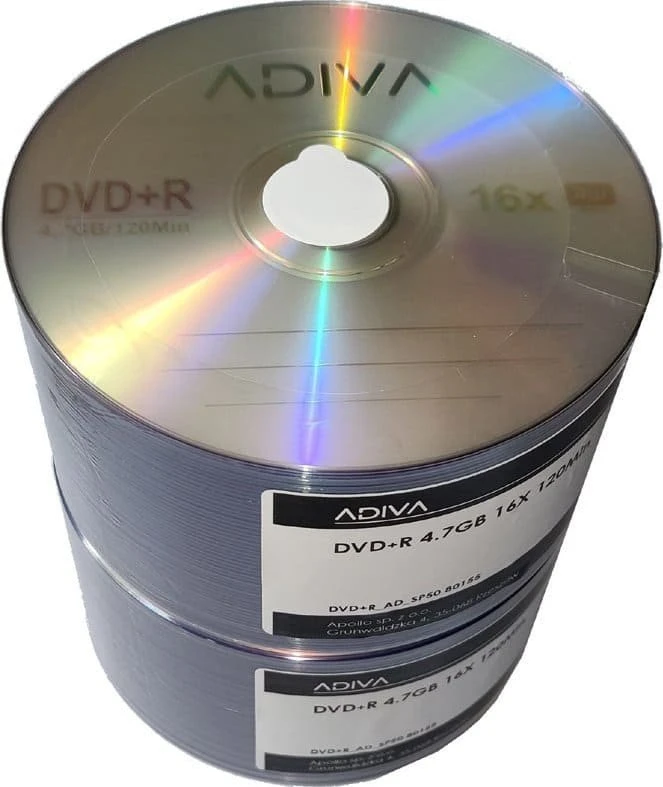 Adiva DVD-R 4,7 GB 16x 50 vnt. (ADIVADVD-RPRINTSP50)