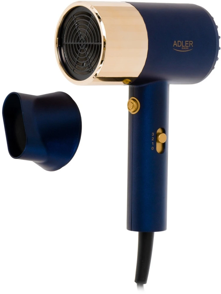 Adler Plaukų džiovintuvas | AD 2280 | 1800 W | Number of temperature settings 3 | Mėlyna/Gold