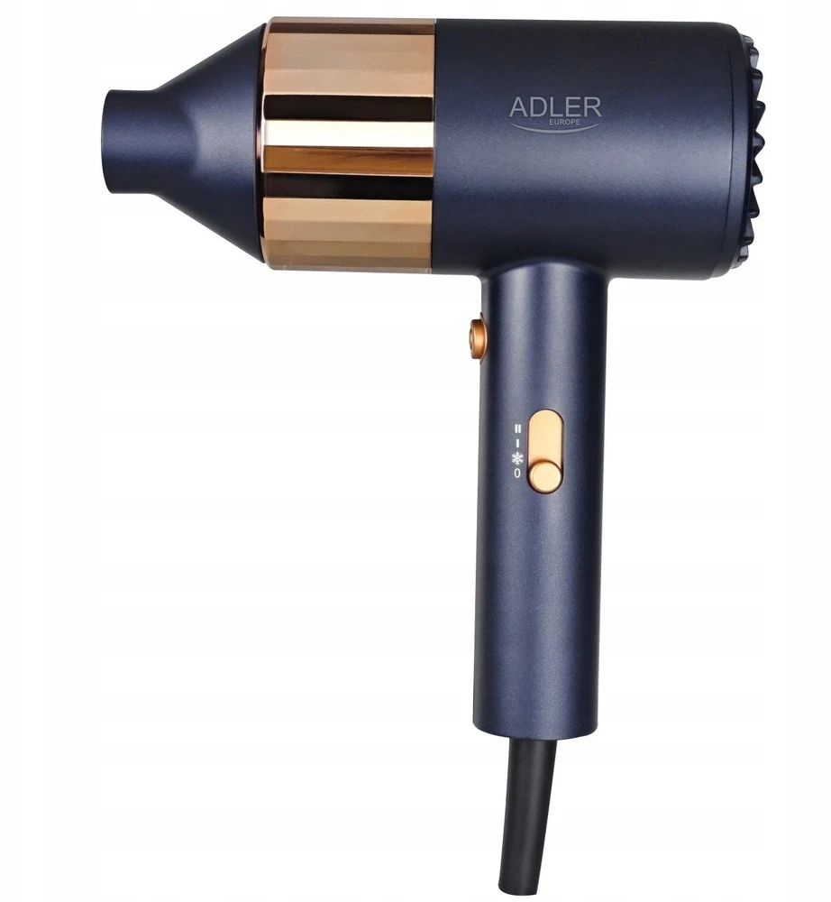 Adler Plaukų džiovintuvas | AD 2280 | 1800 W | Number of temperature settings 3 | Mėlyna/Gold