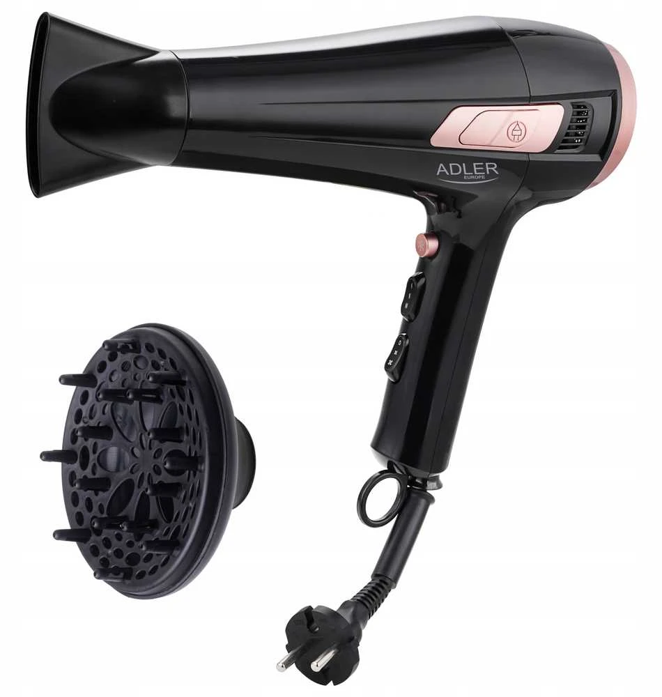 Adler AD 2283 plaukų džiovintuvas su 2400W galia ir difuzoriumi