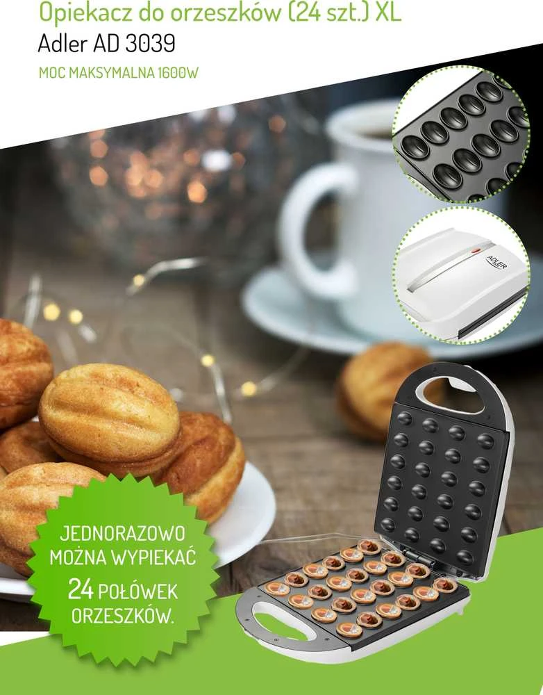 Riešutukų keptuvė AD 3039 (24 vnt.) XL