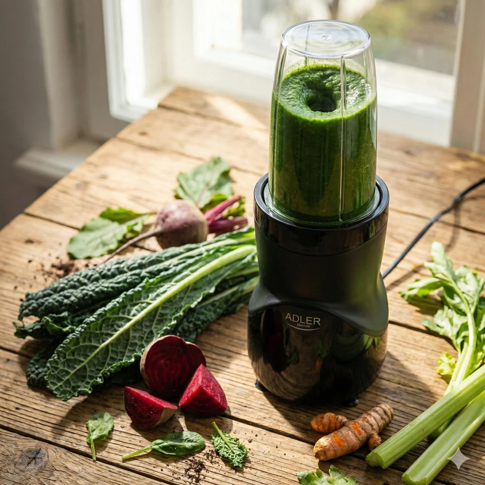 Smoothie maišytuvas kokteiliams 1200W 4 buteliai vandens buteliai be BPA 10in1 Adler AD 4084b
