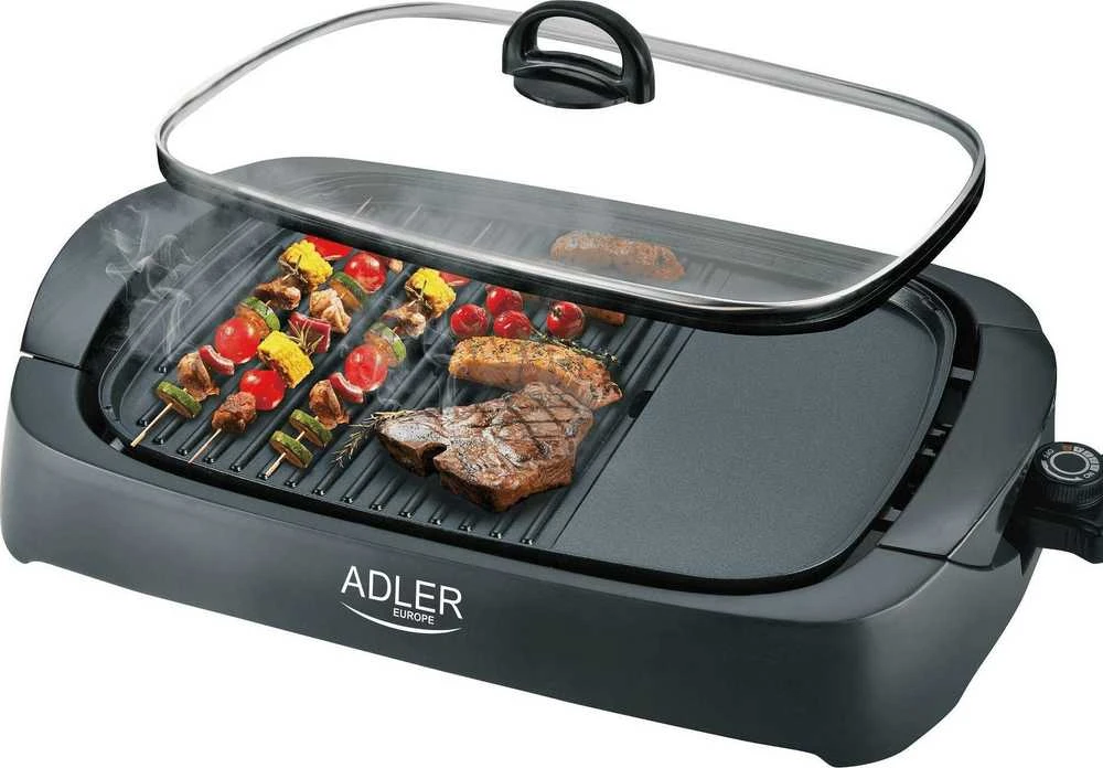 Adler | Electric Grilis | AD 6610 | Table | 3000 W | Juodas