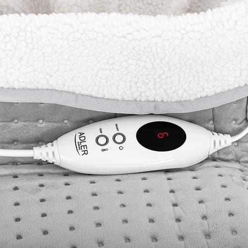 Adler | Pėdų šildytuvas su LCD valdikliu | AD 7432 | Šildymo lygių skaičius 4 | Asmenų skaičius 1 | Skalbiamas | Nuotolinio valdymo pultas | Išorinis audinys: minkštas pliušas ir kempinė. Vidinis audinys: nuimamas sintetinės vilnos pamušalas | 140 W | Pilkas