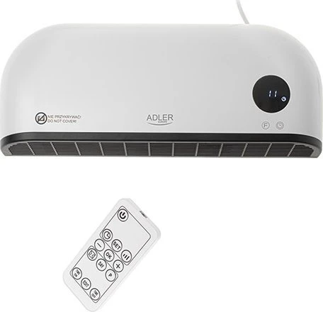 Adler LED oro užuolaidų šildytuvas | AD 7751 | Oro uždanga | 2000 W | Baltas