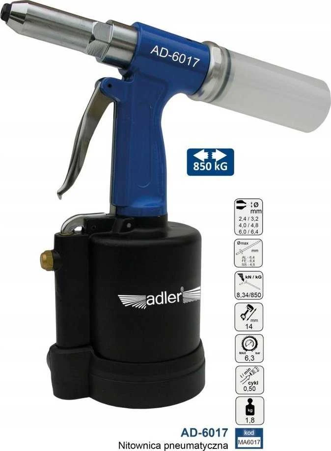 ADLER NITOWNICA pneumatinis AD-6017