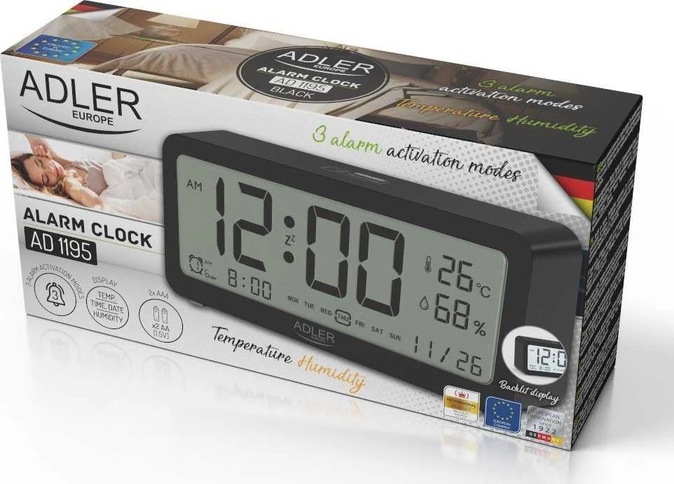 Adler | Žadintuvas | AD 1195b | Signalizacijos funkcija | Juodas