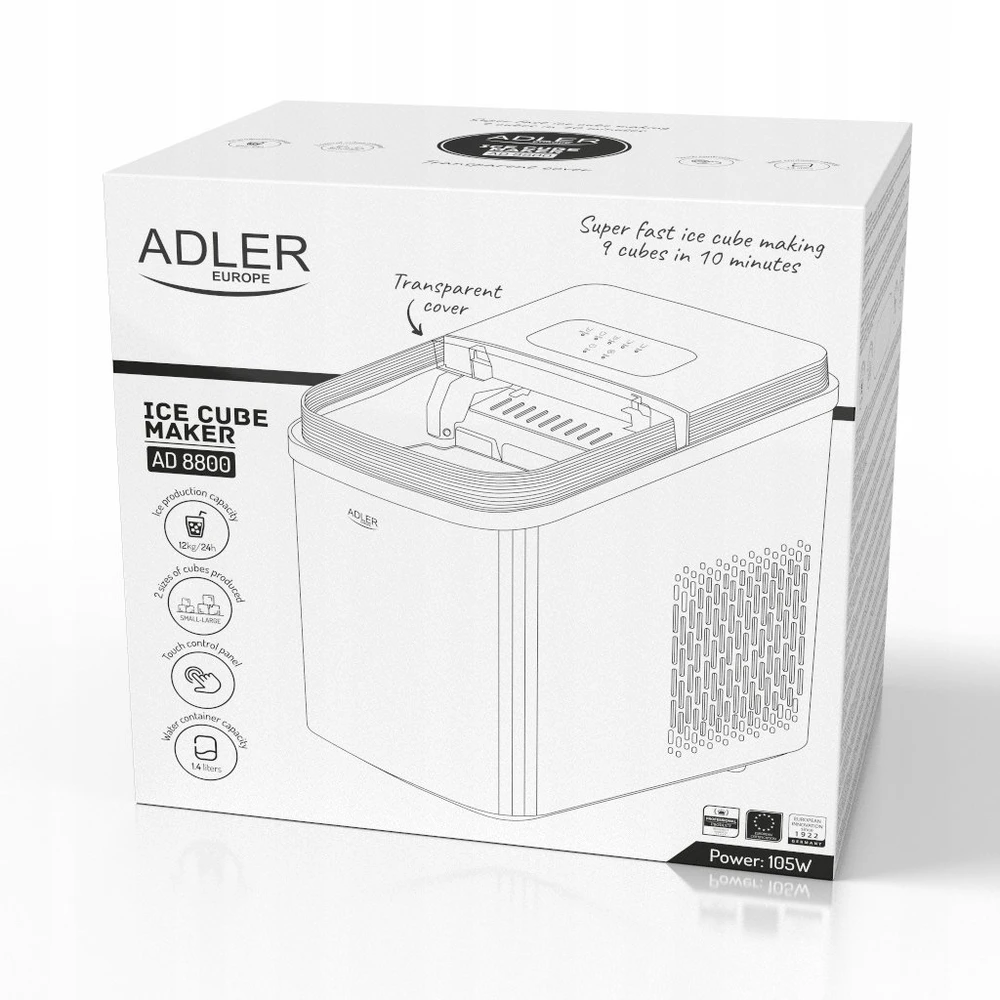Ledo kubelių gaminimo aparatas ADLER AD-8800