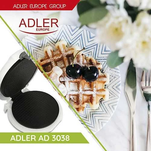 Adler Vaflinė AD 3038 Balta, 1500 W