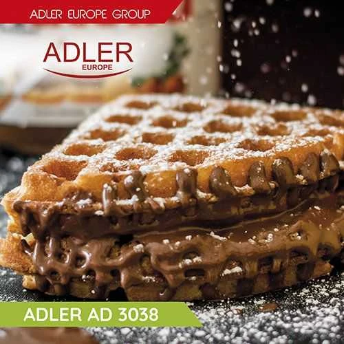Adler Vaflinė AD 3038 Balta, 1500 W