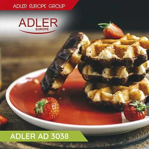Adler Vaflinė AD 3038 Balta, 1500 W