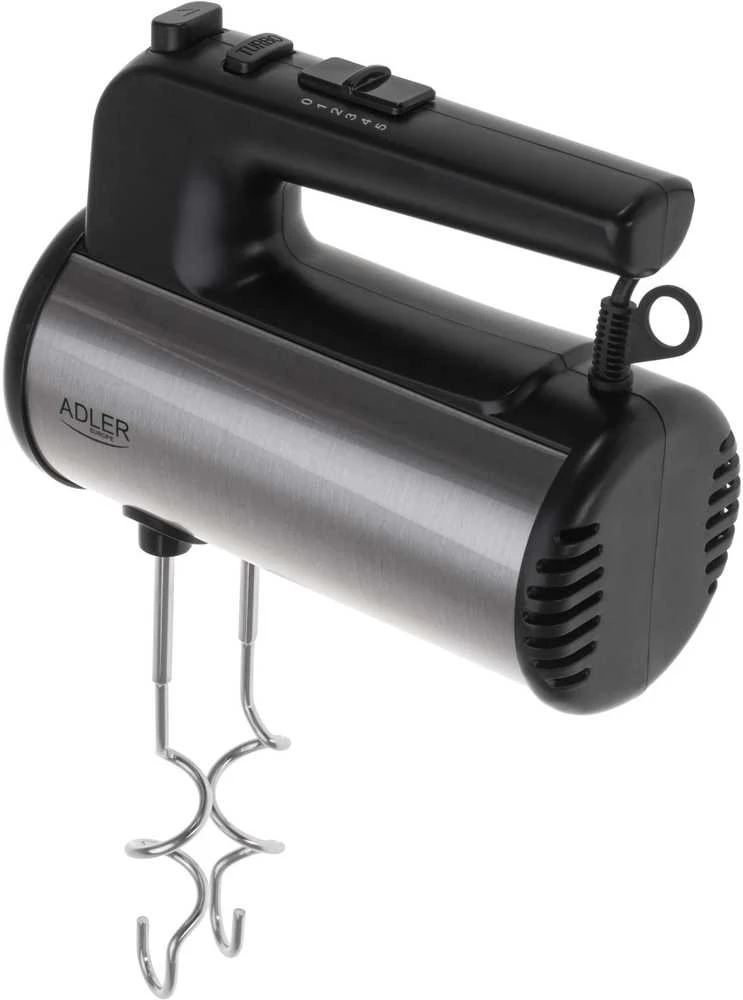 Plakiklis Adler Hand mixer | AD 4232 | Hand Mixer | 900 W | Greičių skaičius 5 | Turbo mode | Juodas/Stainless Steel