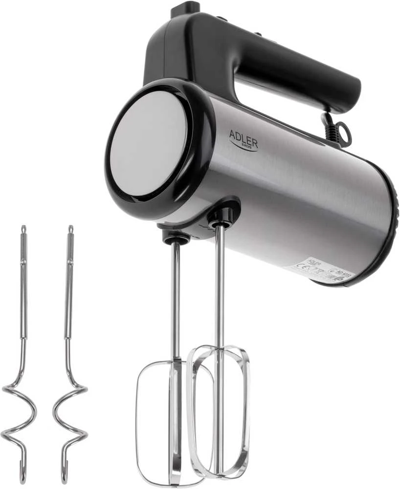 Plakiklis Adler Hand mixer | AD 4232 | Hand Mixer | 900 W | Greičių skaičius 5 | Turbo mode | Juodas/Stainless Steel