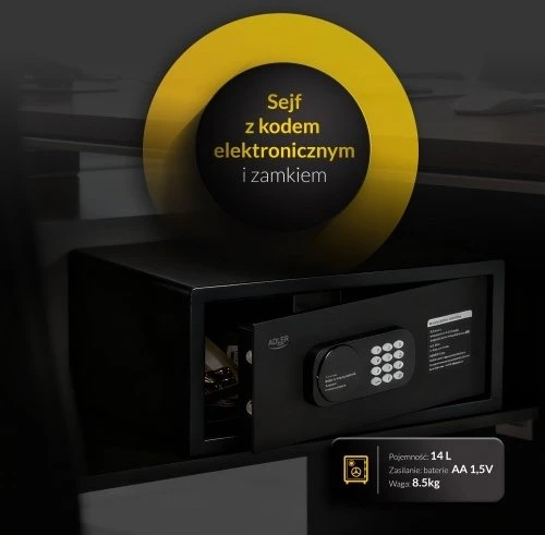 Adler AD 1045 Seifas su elektroniniu kodu ir spyna