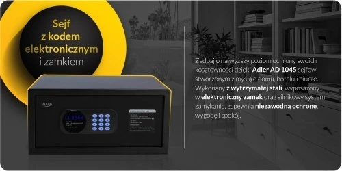 Adler AD 1045 Seifas su elektroniniu kodu ir spyna
