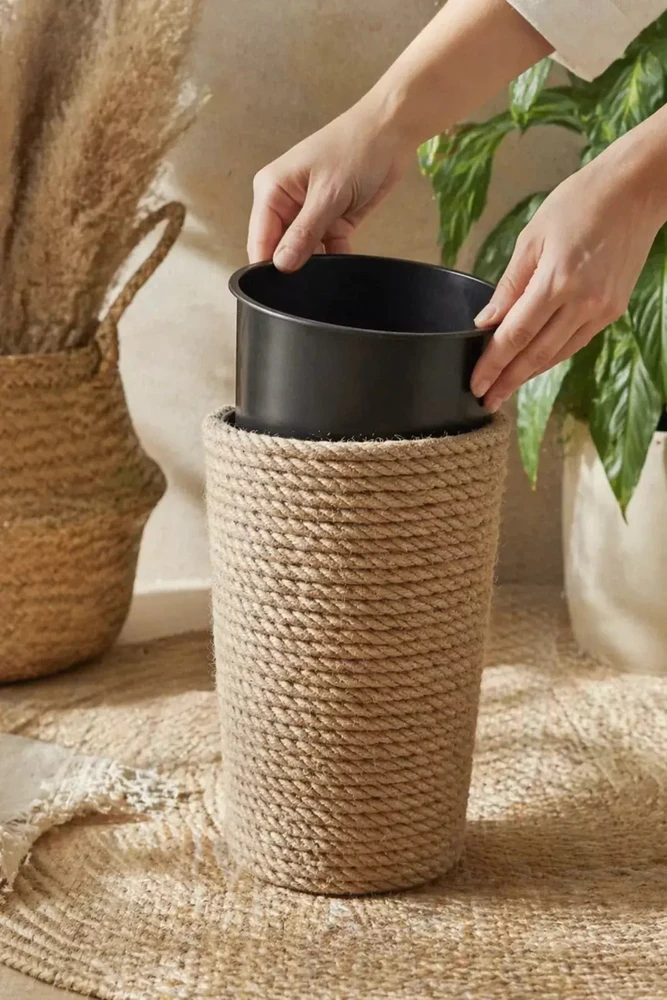Nezatříděno Adoni Doniczka jutowa boho su wkładem 36 cm – ręcznie robiona (adoni36)