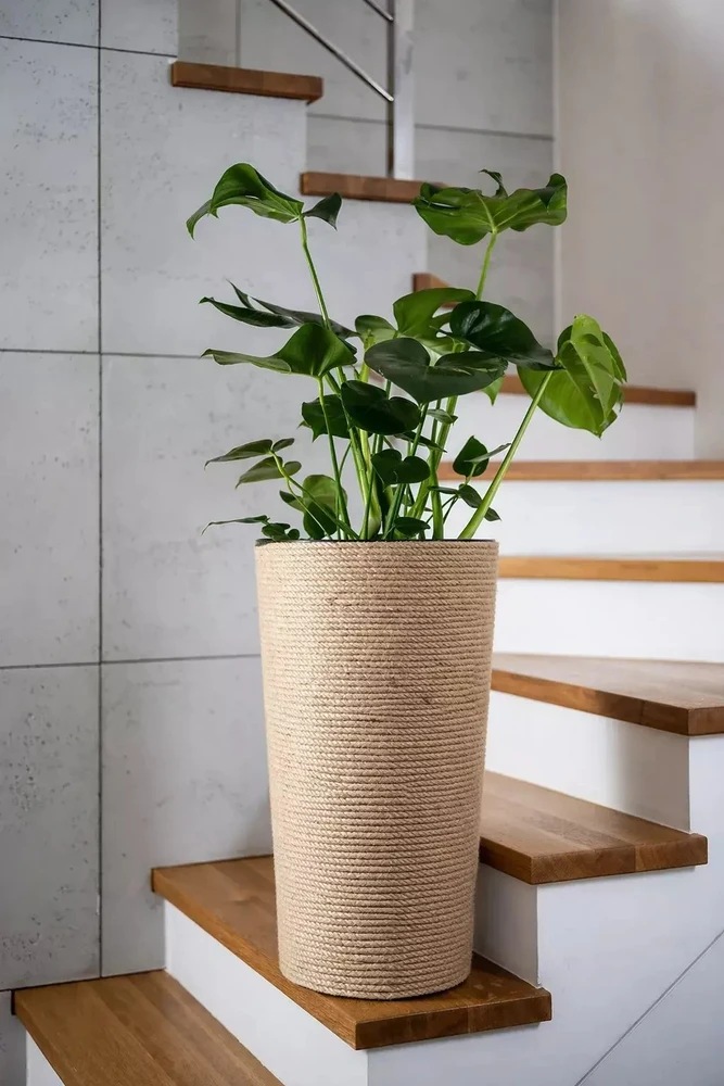 Adoni Jutos vazonėlis boho su įdėklu 75 cm – rankų darbo (adoni75)