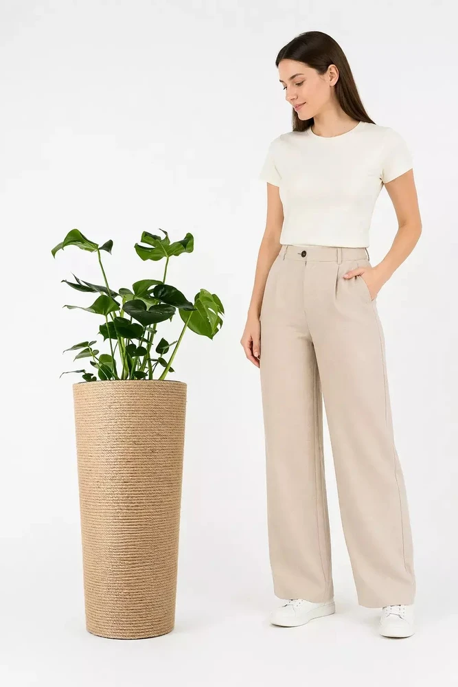 Adoni Jutos vazonėlis boho su įdėklu 75 cm – rankų darbo (adoni75)