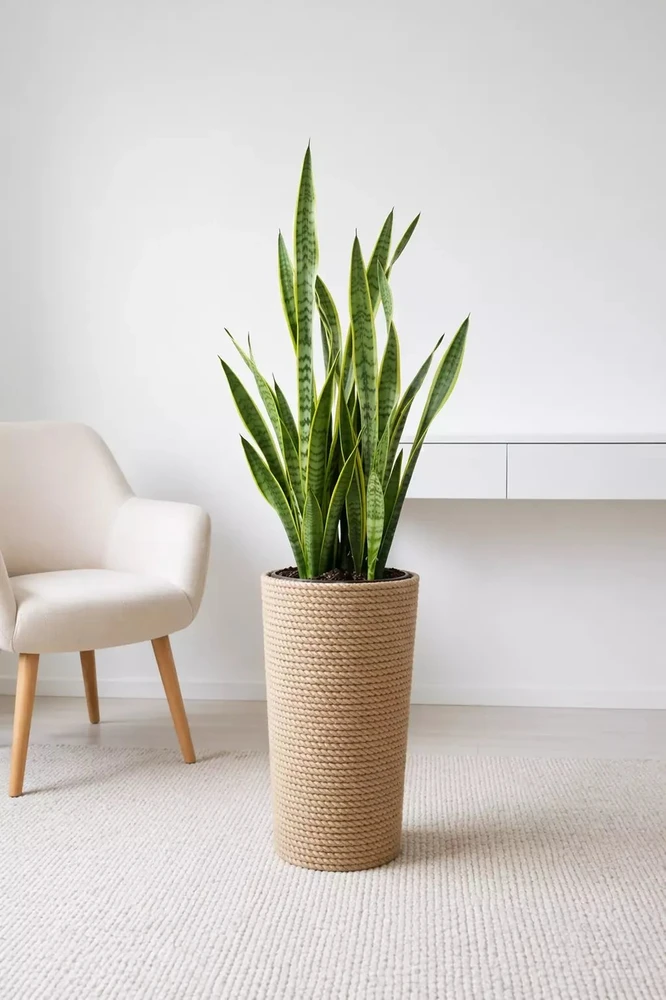 Adoni Jutos vazonėlis boho su įdėklu 57 cm – rankų darbo (adoni57)