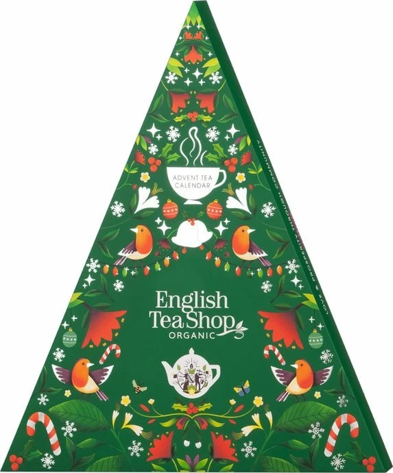 English Tea Shop Advento kalendorius, ekologiška Kalėdų eglutė*, 25 piramidės