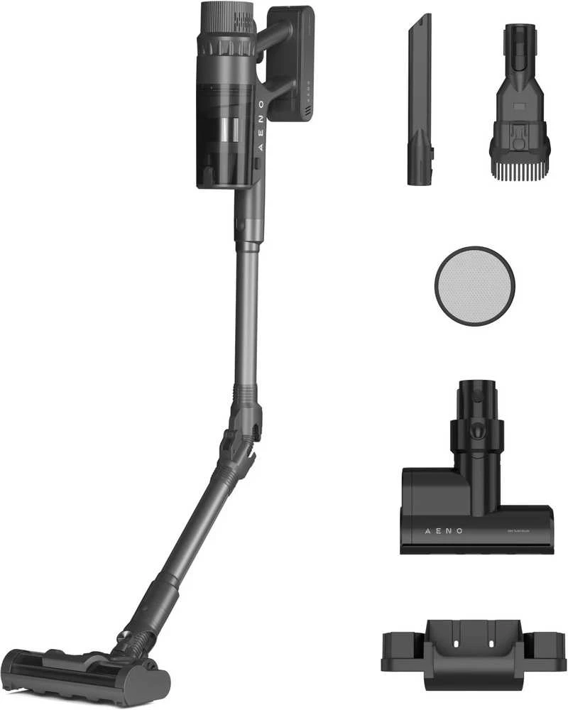 Dulkių siurblys AENO SC2 Cordless Stick Vacuum Cleaner, 530W, 28kPa, Foldable, Pilkas