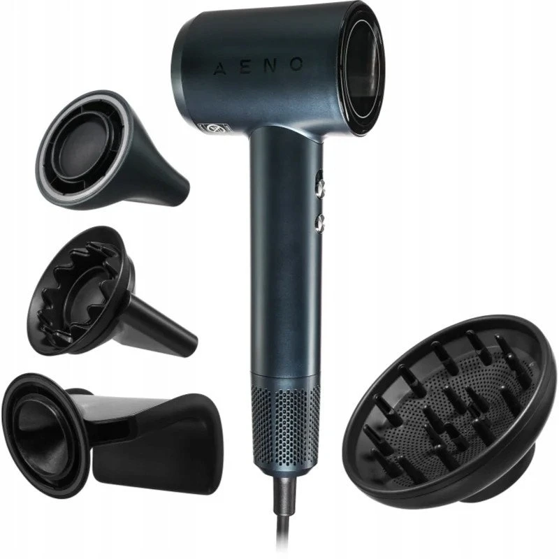AENO HD3 High Speed Plaukų džiovintuvas, 1500W, 5+ Modes, LCD, 110000 RPM, Dark Mėlyna