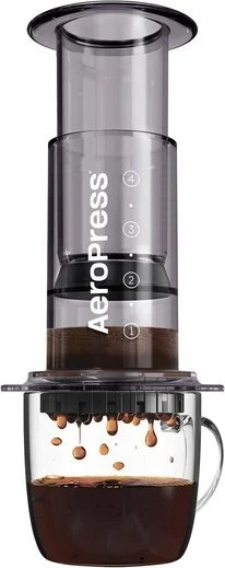„Aeropress Clear“ juodas kavos virimo aparatas
