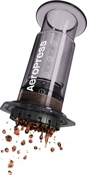 „Aeropress Clear“ juodas kavos virimo aparatas