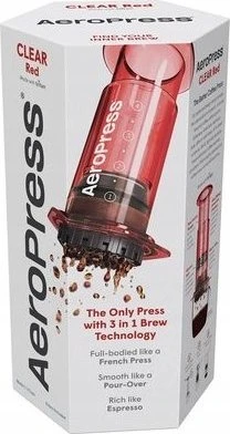 AeroPress – skaidrios raudonos kavos virimo aparatas