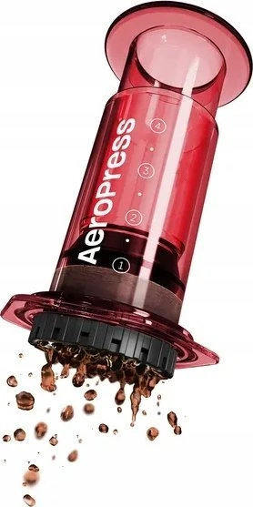 AeroPress – skaidrios raudonos kavos virimo aparatas