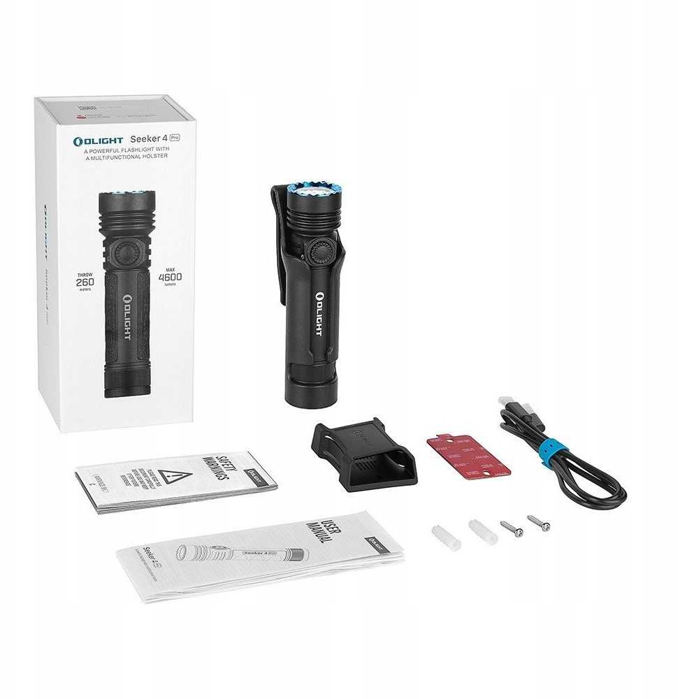 OLIGHT Taschenlampe Seeker 4 Pro CW Matte Juodas