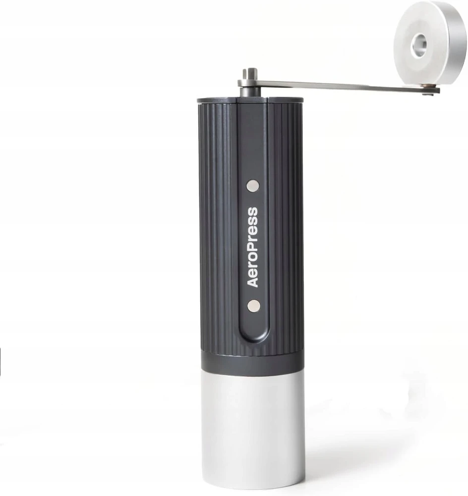 Kavamalė AeroPress - Młynek rankinis pilka