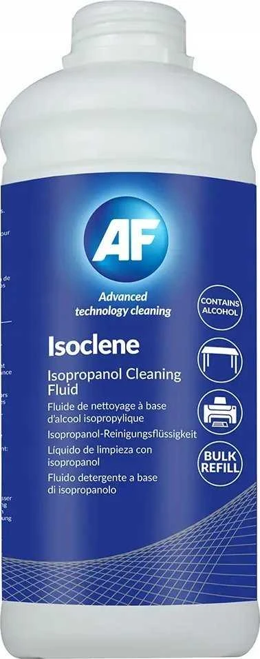 Valiklis Alkohol Tiekiamas AF ISO 250 Isoclene 1l, skirtas bendram naudojimui įvairių PC plokščių, magnetinių skaitymo / rašymo galvučių (IPA) valymui ir techninei priežiūrai.