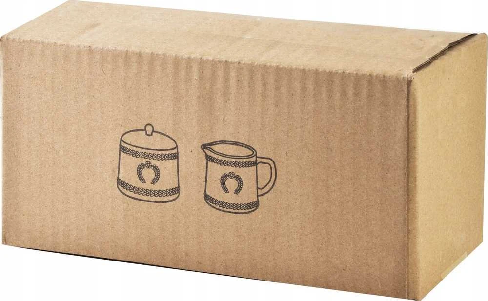 „Affek Design“ ECILA DARK cukrinių rinkinys 9x9x7,3 cm su pieno indeliu 300 ml