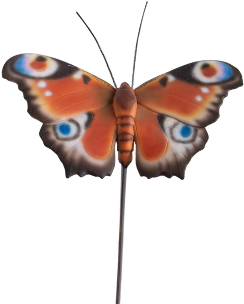 Esschert_Des Dekoracija „Drugelis“ 37000554, 13 cm x 10 cm x 78.6 cm