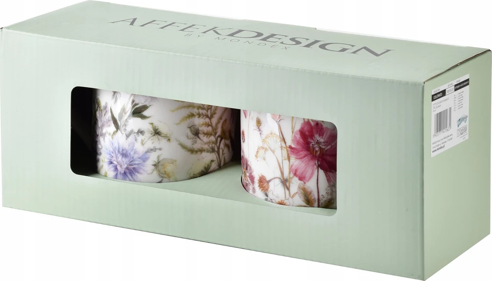 Affek Design COLORATO 2 puodelių rinkinys 2x400ml 8x H9,7cm
