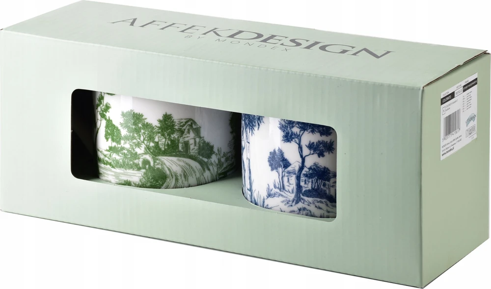 Affek Design COLORATO 2 puodelių rinkinys 2x400ml 8x H9,7cm