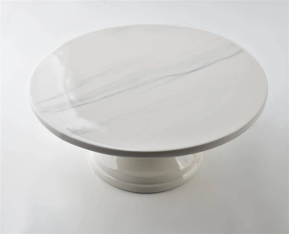 Affek Design Tortinė ant kojelės iš porceliano 25xh11cm, "Louise" , pilka