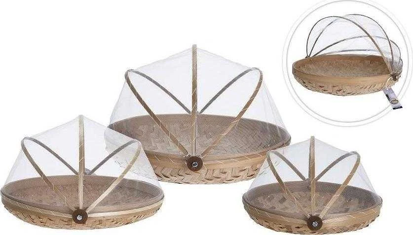 Affek Design Bamboo Bambuko pluošto duonos krepšelis, praktiška virtuvės maisto talpa.