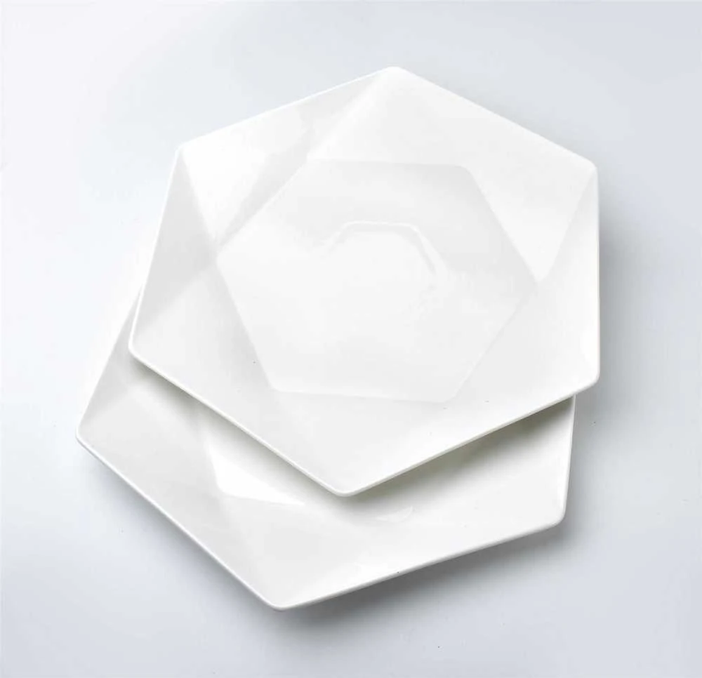 Affek Design RALPH Baltas 2 plokščių lėkščių rinkinys 32,5x28,5x3 cm
