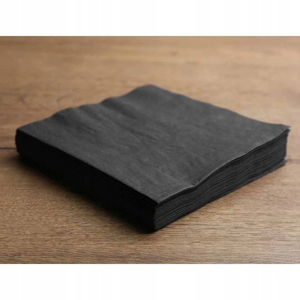 Aha Servetėlės AFH AHA, 2 sluoksnių, lankstymas 1/4, 33x33cm, 250 vnt., juodos