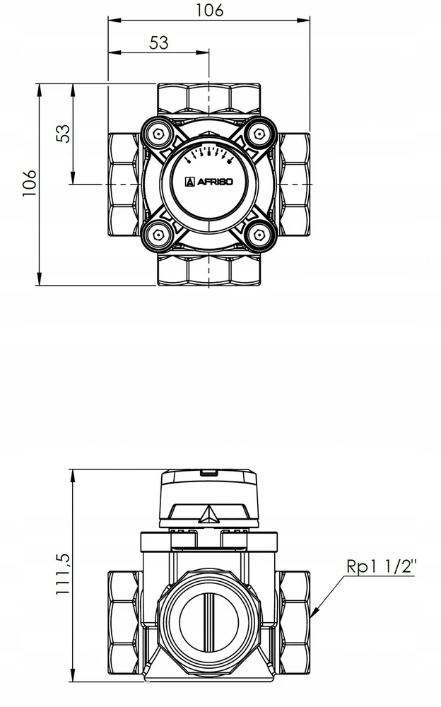 Afriso ARV 486 PROCLICK DN40, RP1 1/2", KVS 24