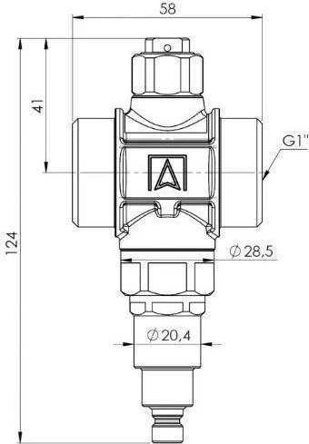 Afriso Anti- užšaldymo vožtuvas Afriso 1730000 AAV 300 G1 1 / 4 "PN10 Kvs 70 m3 / h
